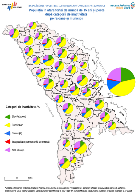 Populația în afara forței de muncă de 15 ani și peste după categorii de inactivitate pe raioane și municipii.jpg